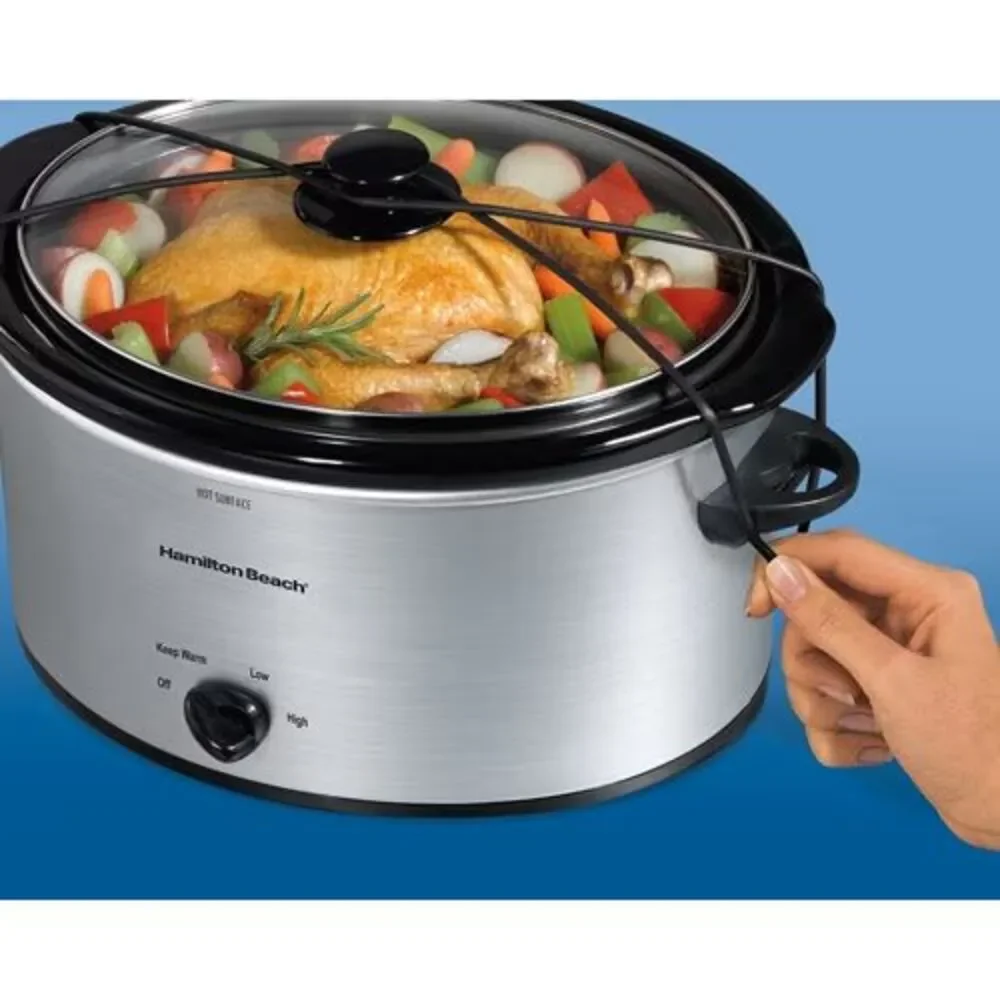 Hamilton Beach 5 Quart Portable Slow Cooker, Brand New, Model 33156SZ (900)